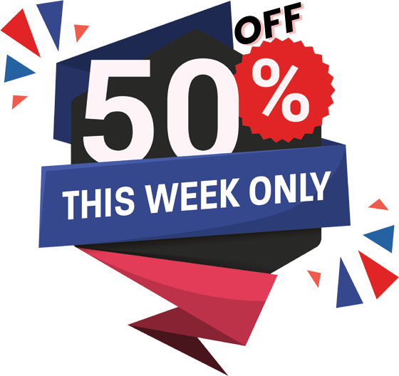 50% OFF